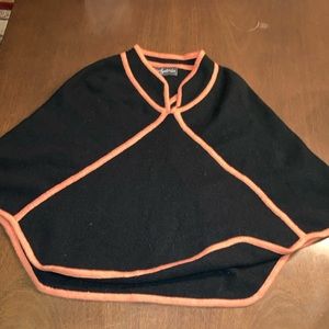 Very soft black and orange cape. Women’s small or young teen